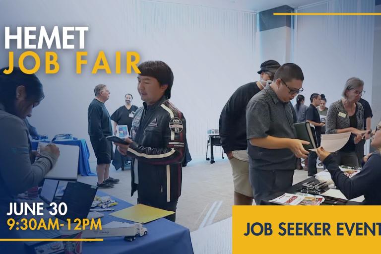 June Hemet Job Fair Banner