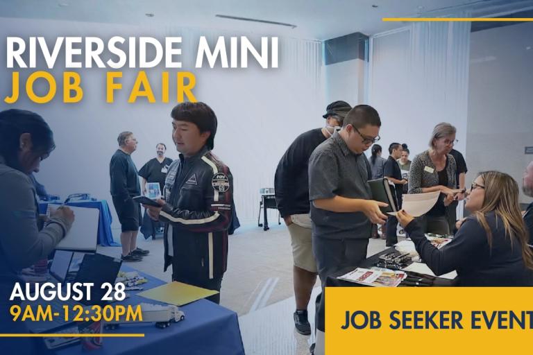 Riverside Mini Job Fair Aug 28 2026