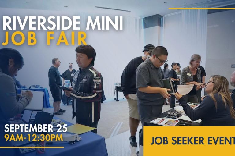 Riverside Mini Job Fair September 25 2026