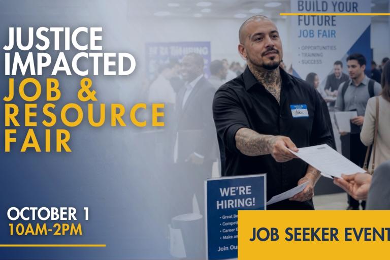 Justice Impacted Job & Resource Fair - Riverside Header Image