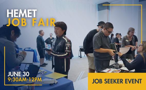 June Hemet Job Fair Banner