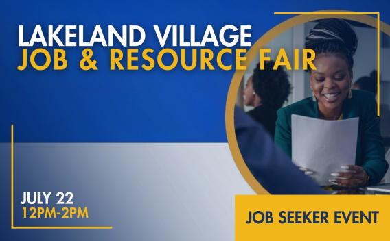 Lakeland Village Job & Resource Fair Header Image