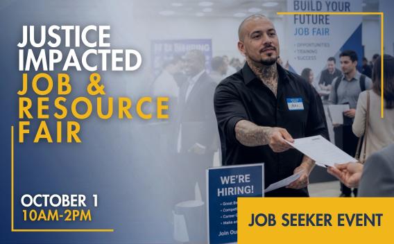 Justice Impacted Job & Resource Fair - Riverside Header Image
