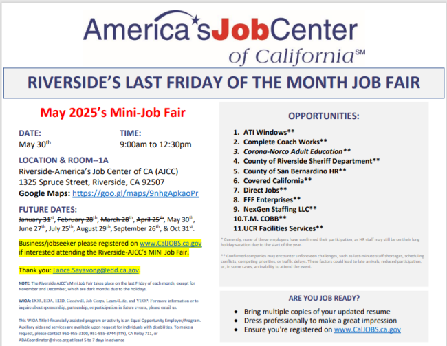 Riverside Job Fair