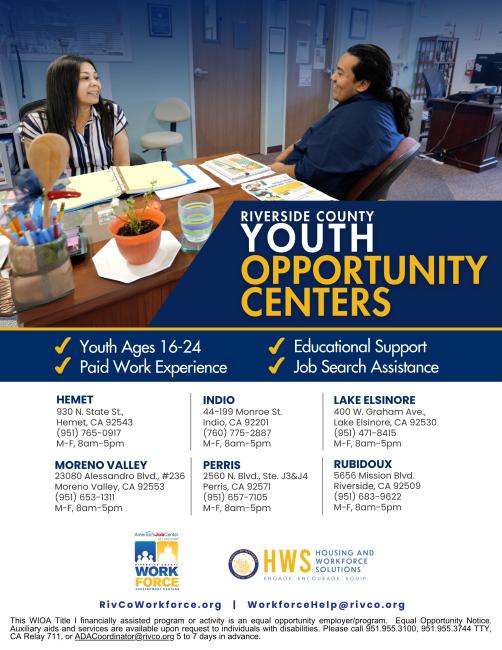 Youth Opportunity Center Flyer