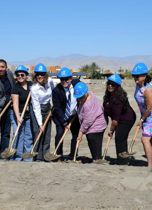 JFM Groundbreaking Shoveling Dirt Photo