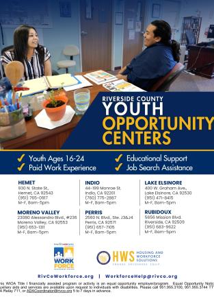 Youth Opportunity Center Flyer